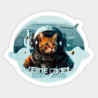 FELINE SPACE CADET Sticker